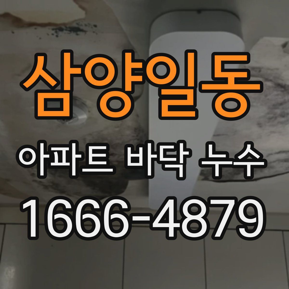 삼양일동 아파트 바닥 누수