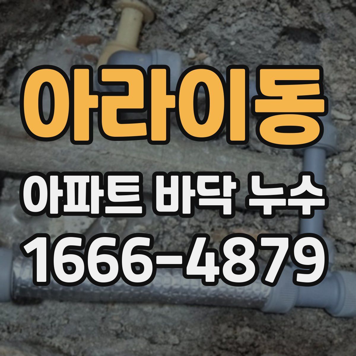 아라이동 아파트 바닥 누수