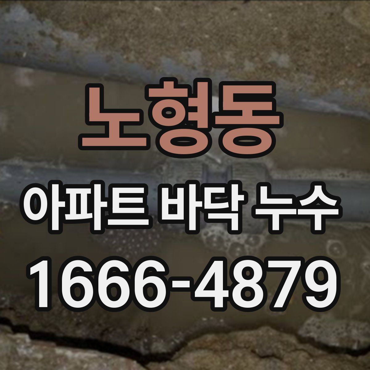 노형동 아파트 바닥 누수