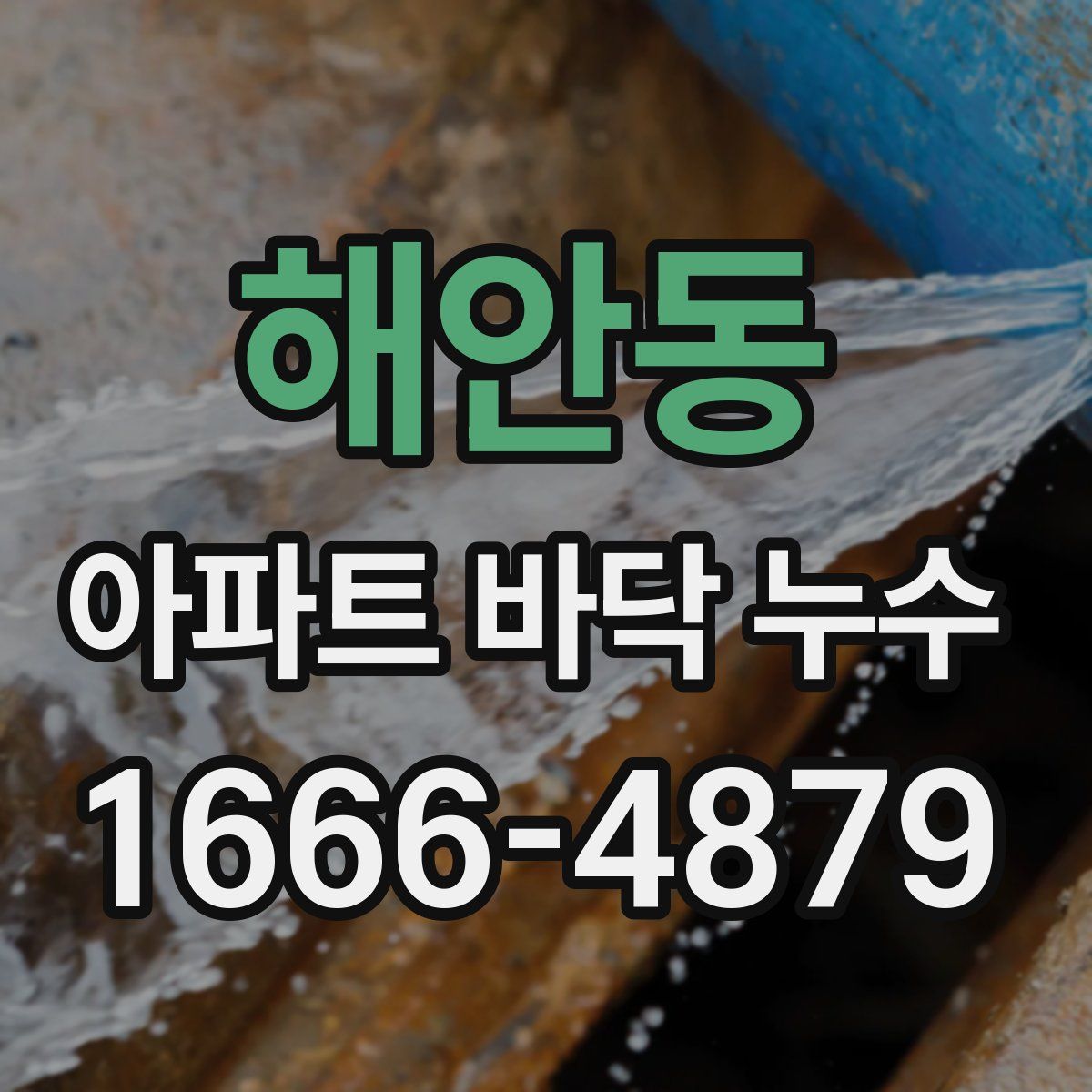 해안동 아파트 바닥 누수