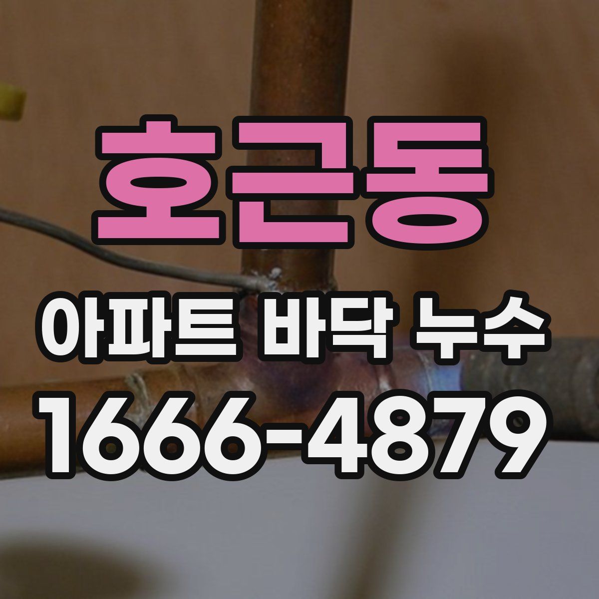 호근동 아파트 바닥 누수