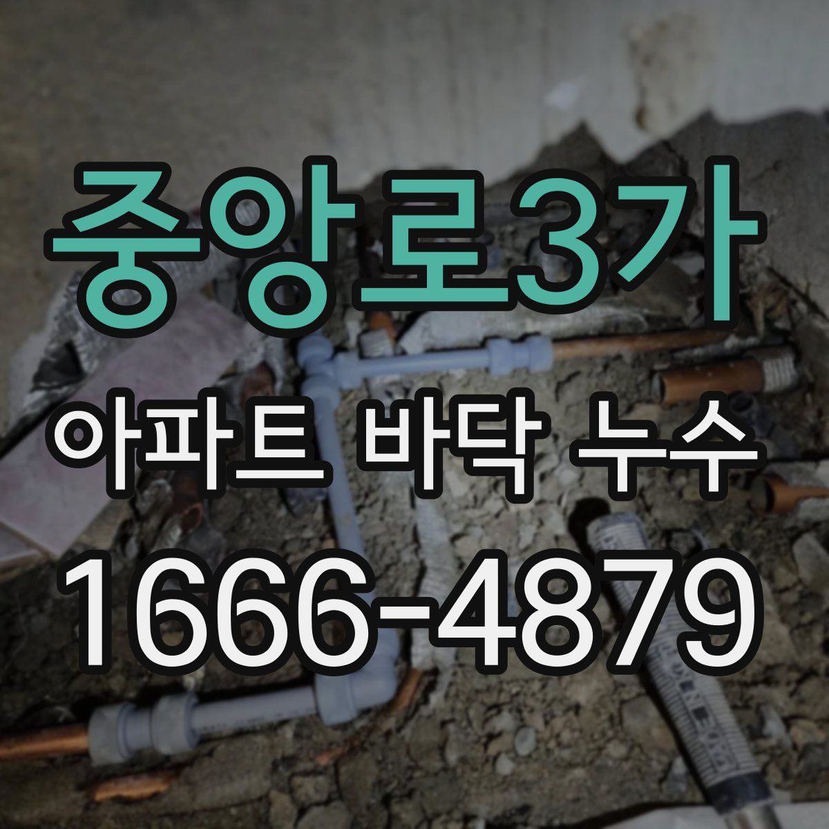 중앙로3가 아파트 바닥 누수