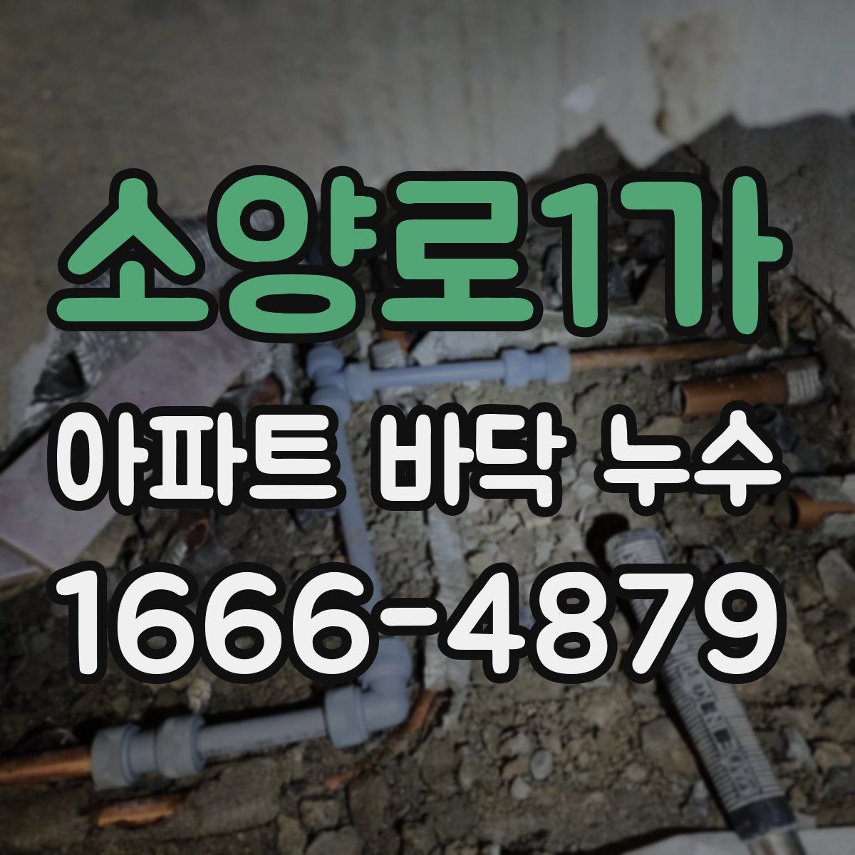 소양로1가 아파트 바닥 누수