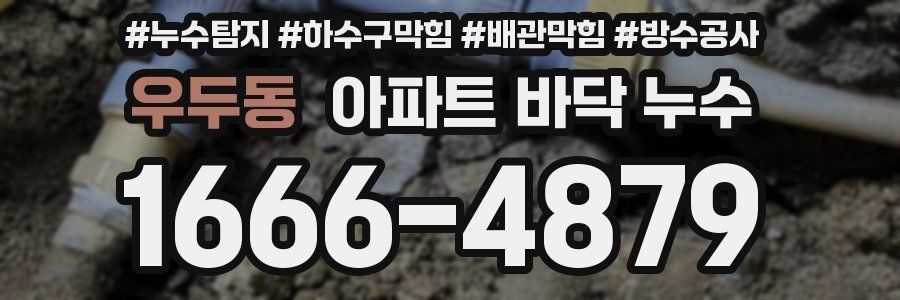 우두동 아파트 바닥 누수