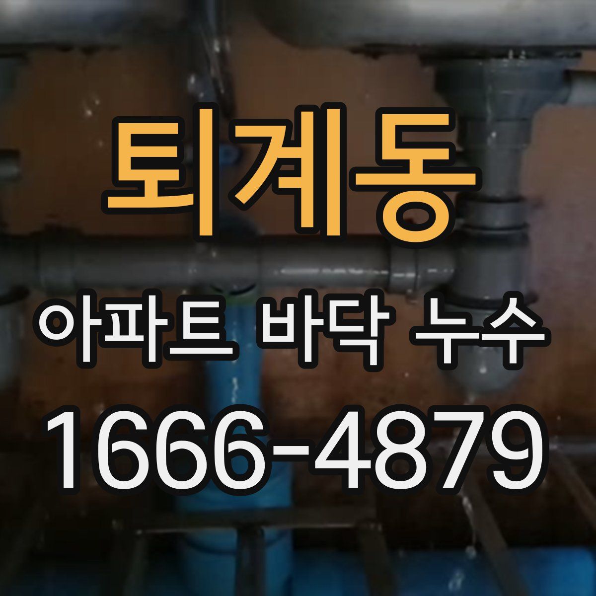 퇴계동 아파트 바닥 누수