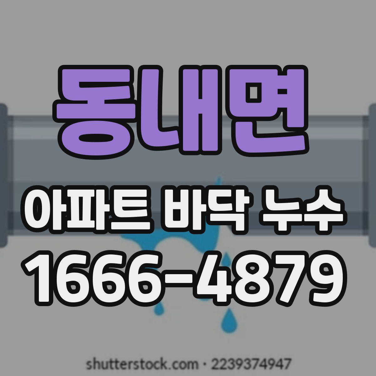 동내면 아파트 바닥 누수
