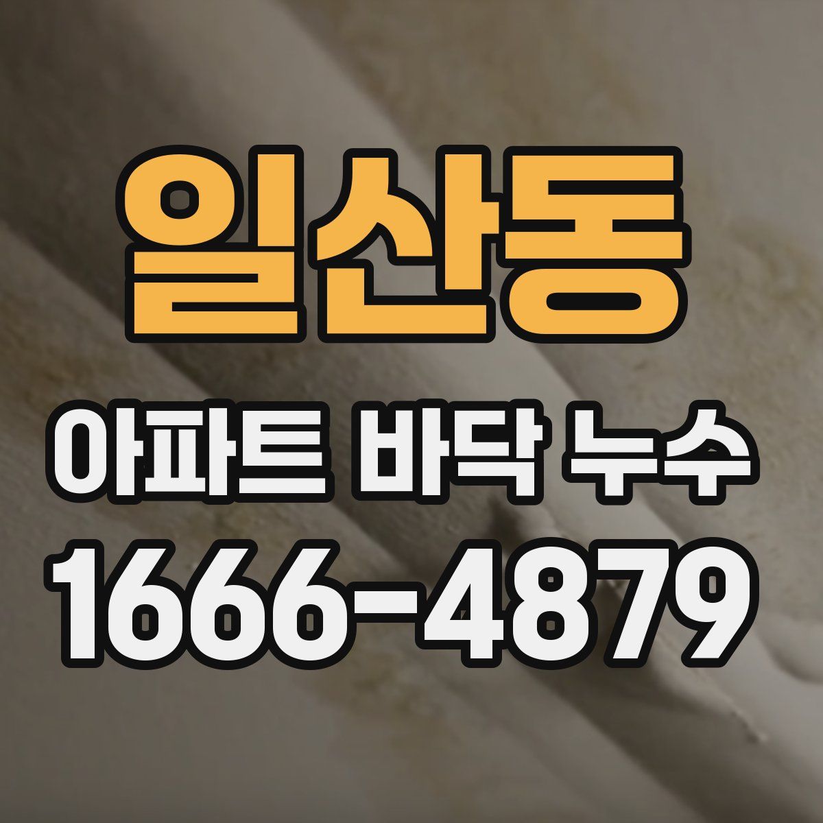 일산동 아파트 바닥 누수