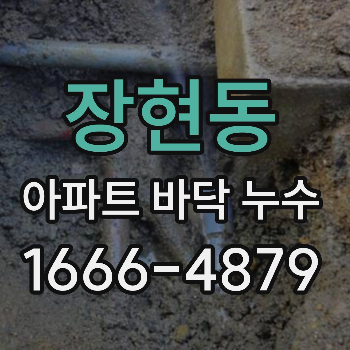 장현동 아파트 바닥 누수