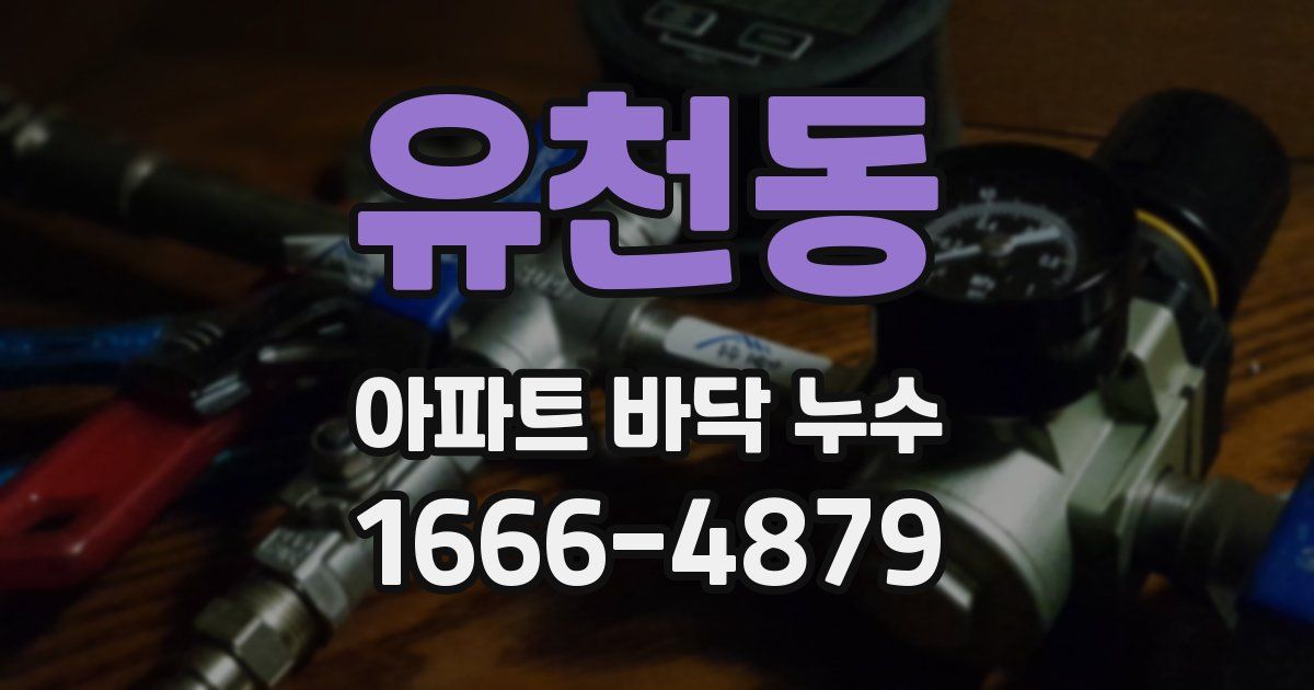 유천동 아파트 바닥 누수