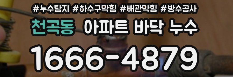 천곡동 아파트 바닥 누수