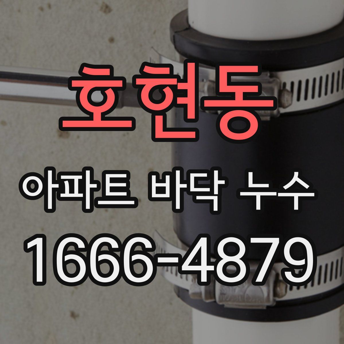 호현동 아파트 바닥 누수