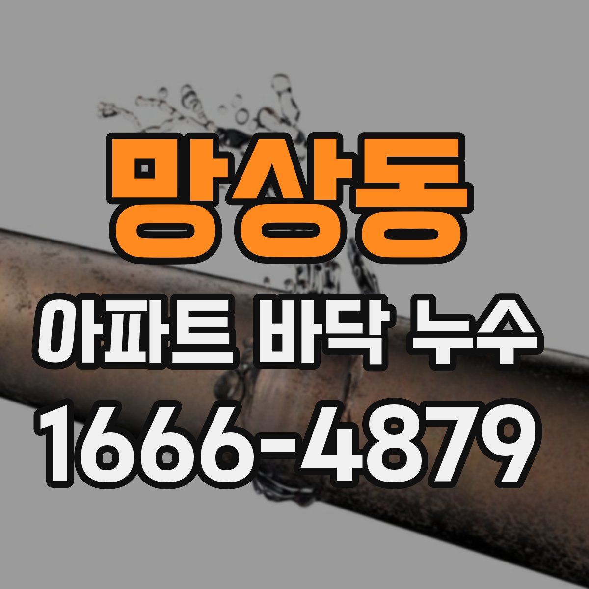 망상동 아파트 바닥 누수