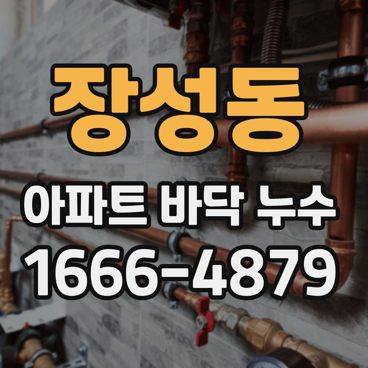 장성동 아파트 바닥 누수