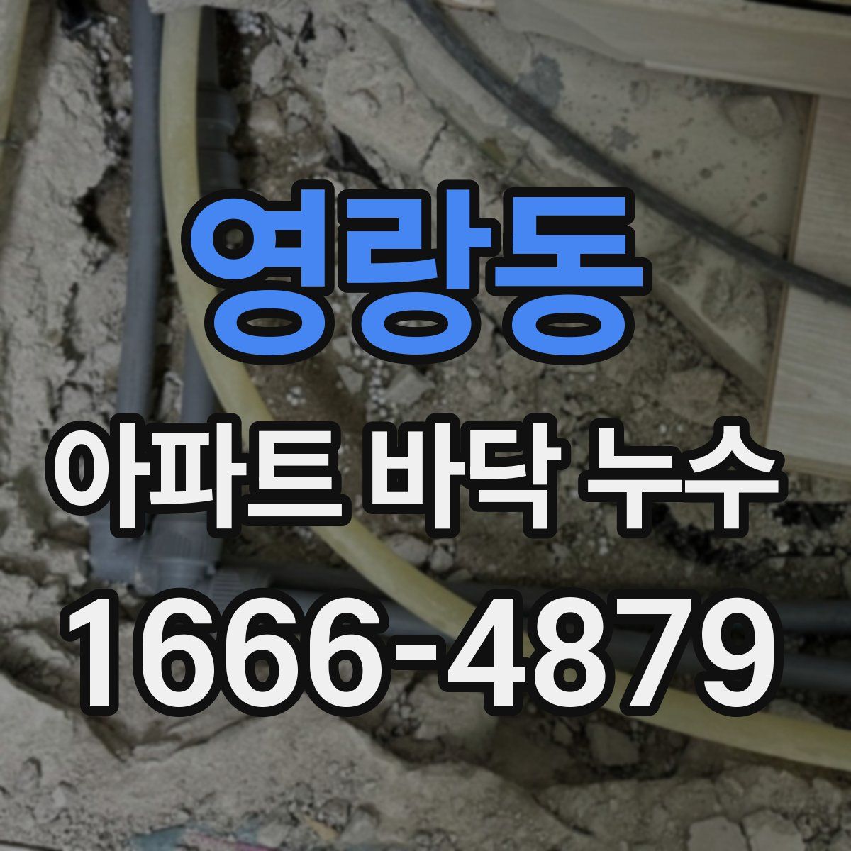 영랑동 아파트 바닥 누수