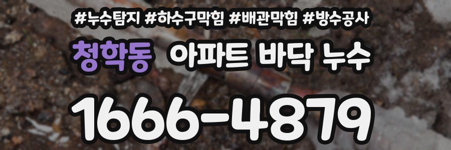 청학동 아파트 바닥 누수