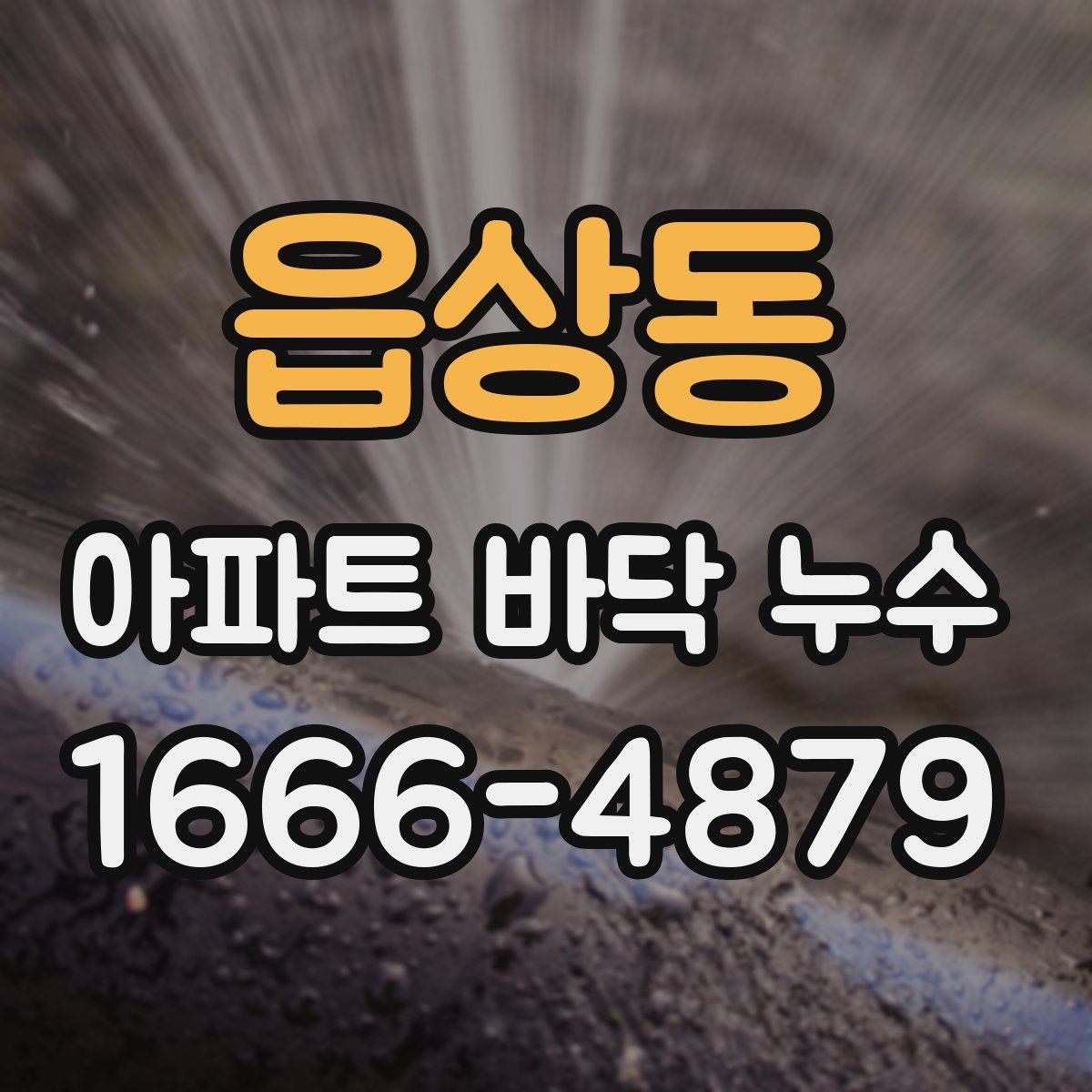 읍상동 아파트 바닥 누수