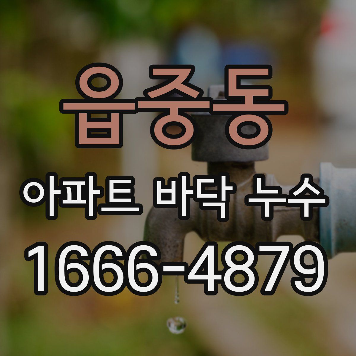 읍중동 아파트 바닥 누수