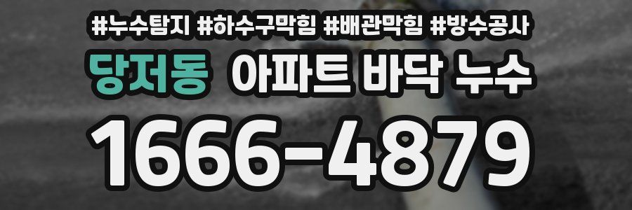 당저동 아파트 바닥 누수