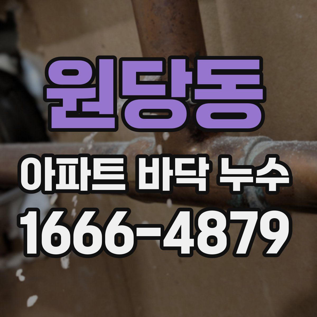 원당동 아파트 바닥 누수