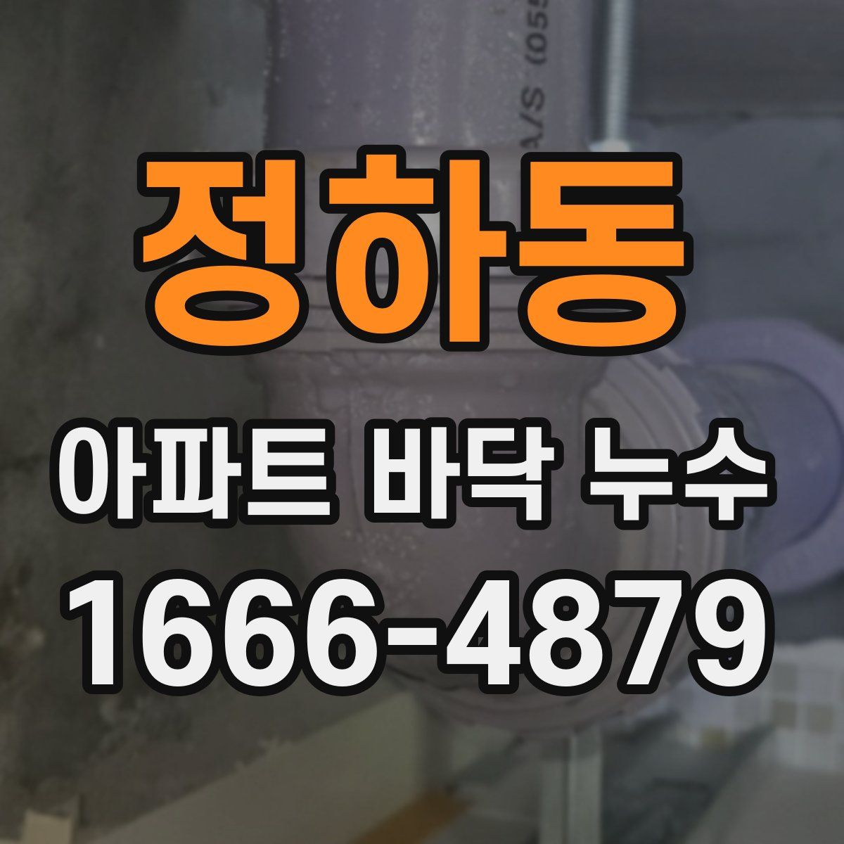정하동 아파트 바닥 누수