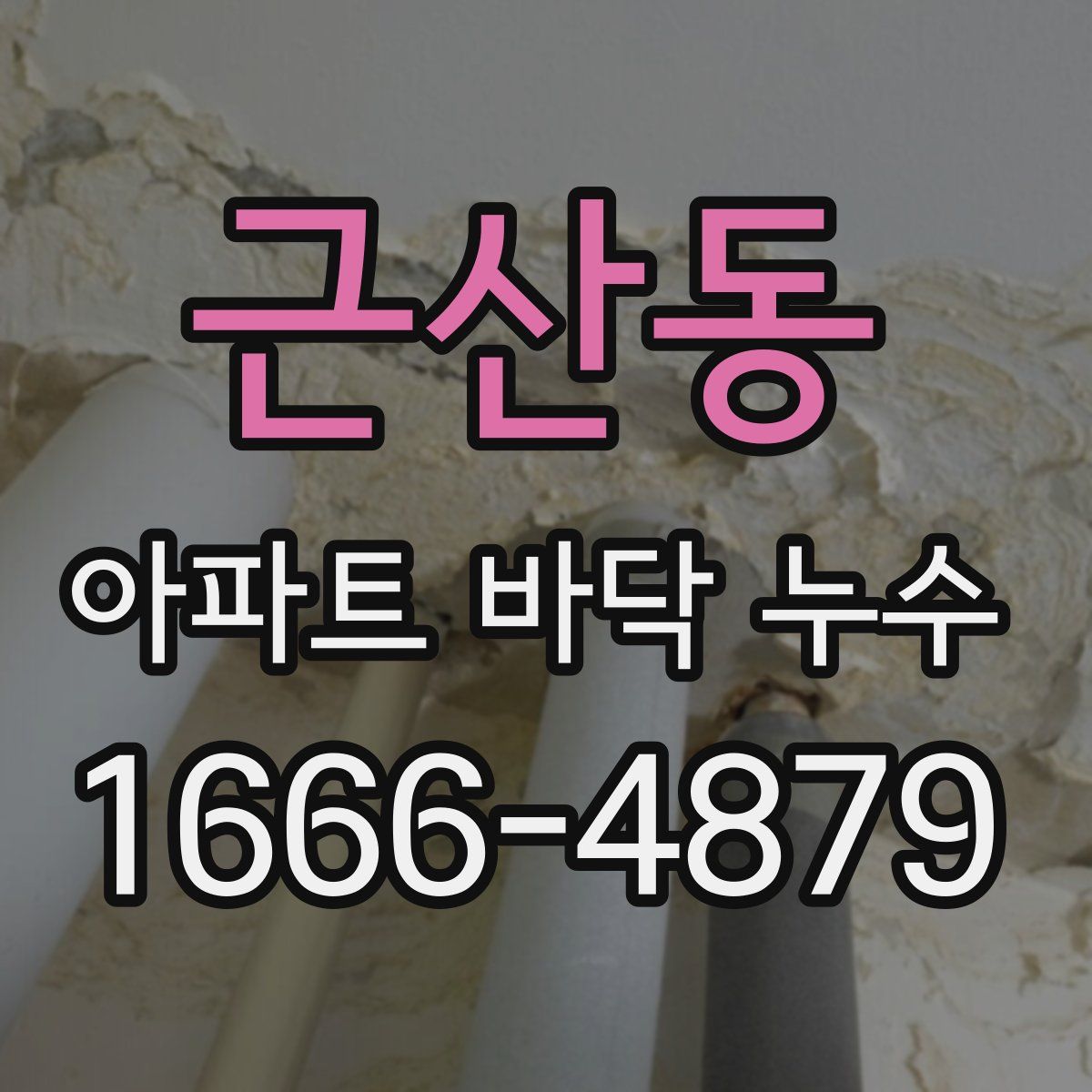 근산동 아파트 바닥 누수