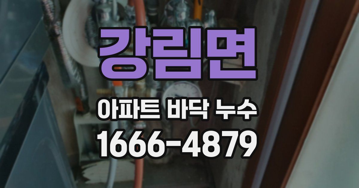 강림면 아파트 바닥 누수