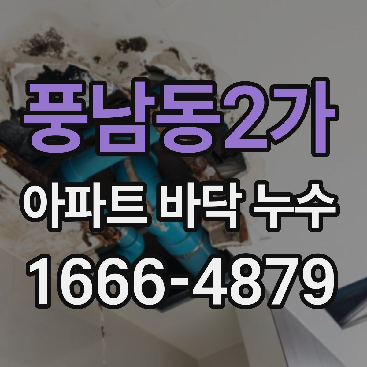 풍남동2가 아파트 바닥 누수