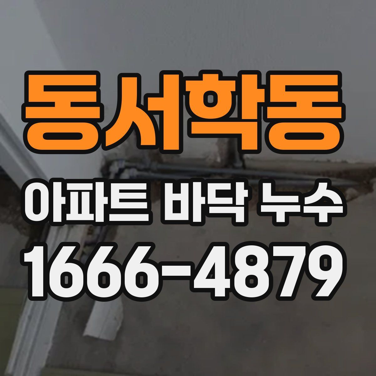 동서학동 아파트 바닥 누수