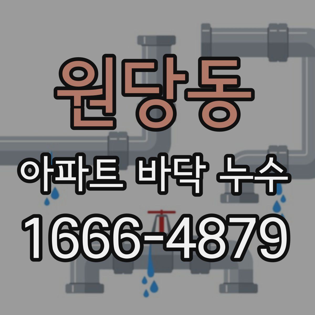 원당동 아파트 바닥 누수