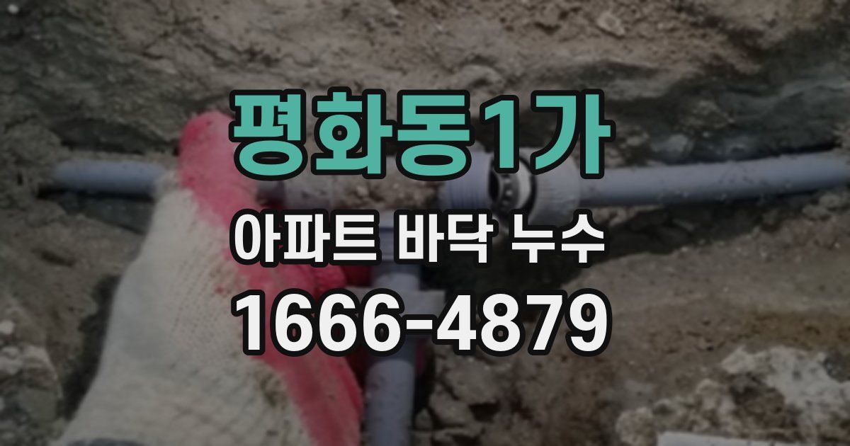 평화동1가 아파트 바닥 누수