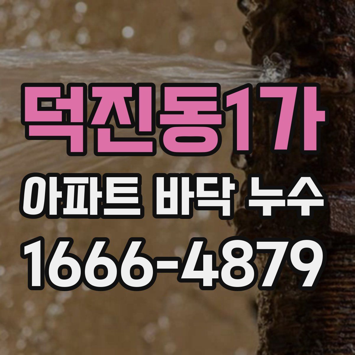 덕진동1가 아파트 바닥 누수