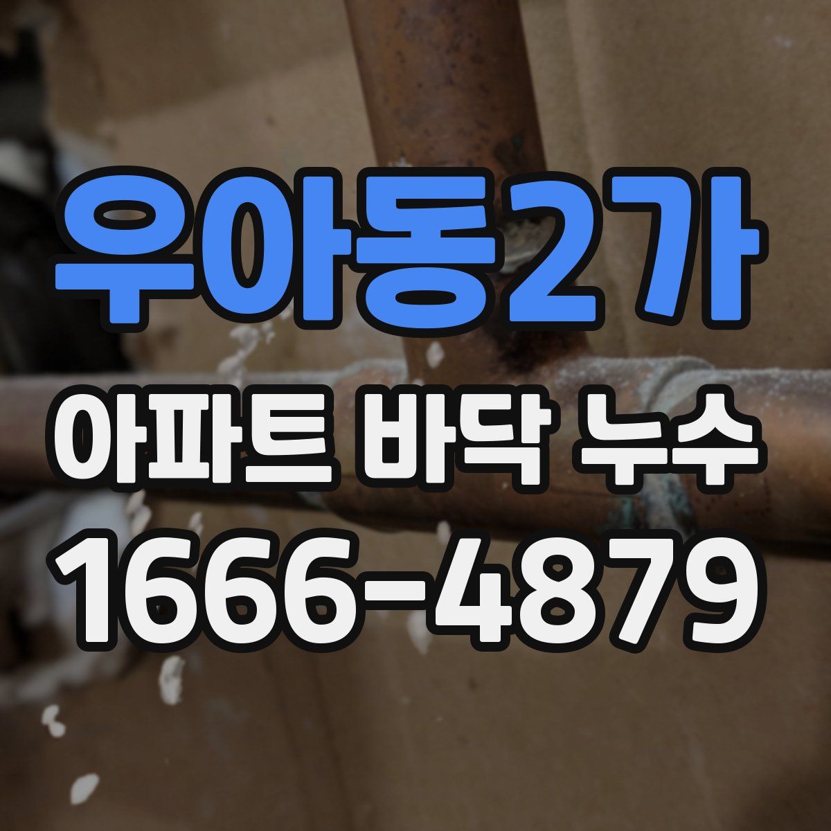 우아동2가 아파트 바닥 누수