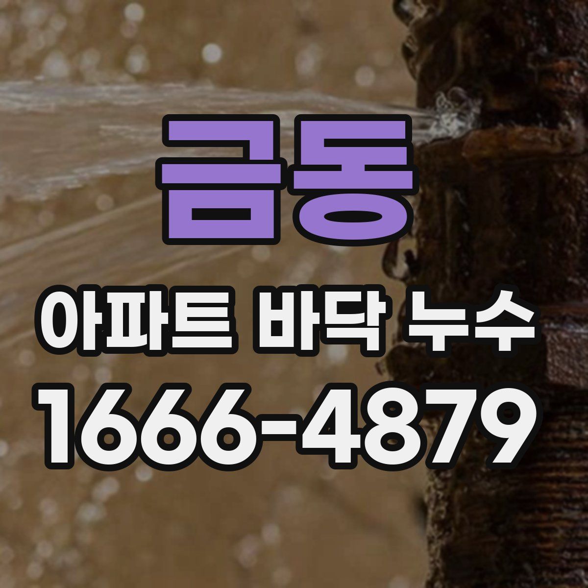 금동 아파트 바닥 누수