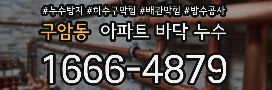 구암동 아파트 바닥 누수
