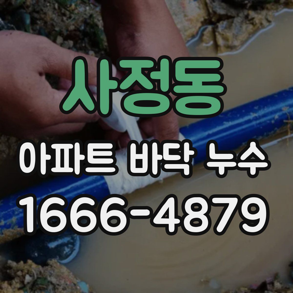 사정동 아파트 바닥 누수
