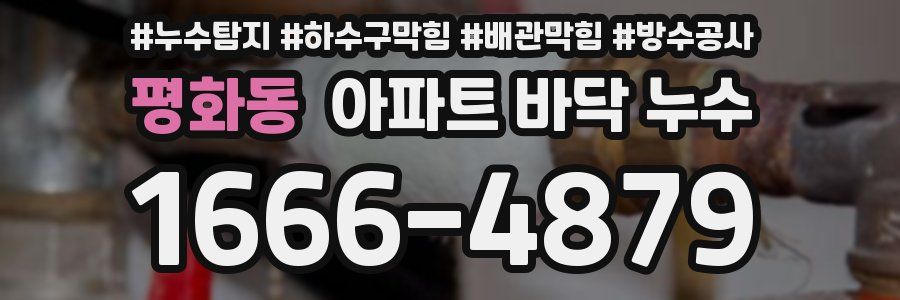 평화동 아파트 바닥 누수