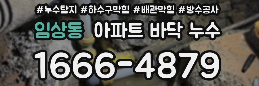 임상동 아파트 바닥 누수