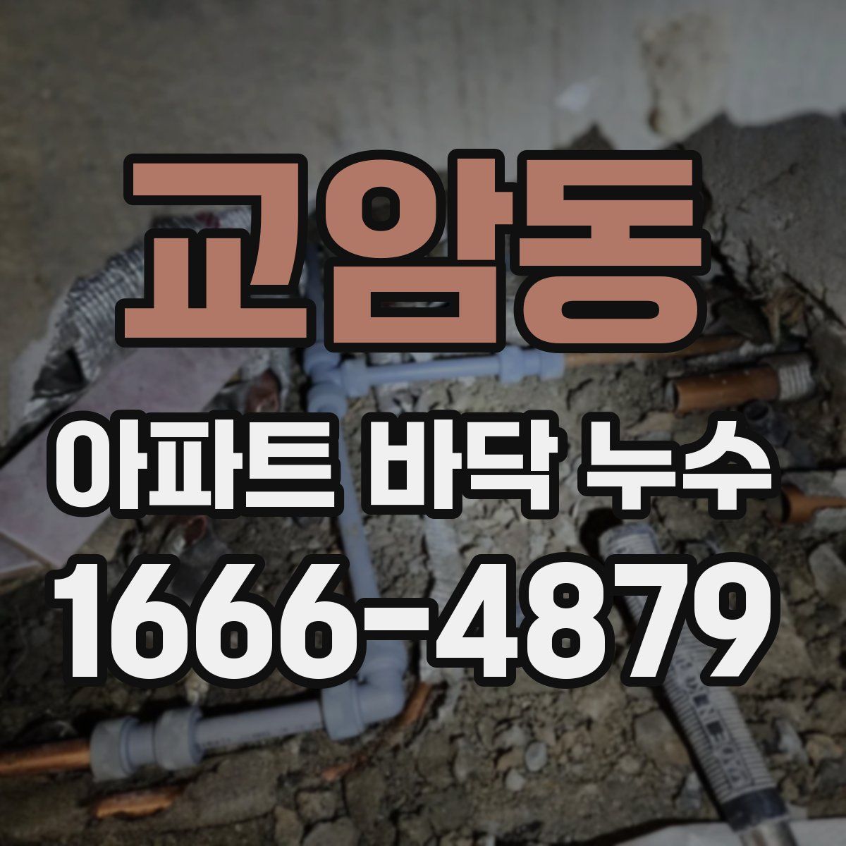 교암동 아파트 바닥 누수