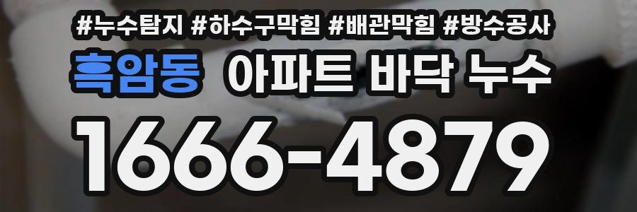 흑암동 아파트 바닥 누수