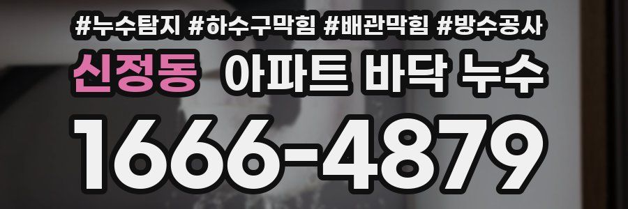 신정동 아파트 바닥 누수