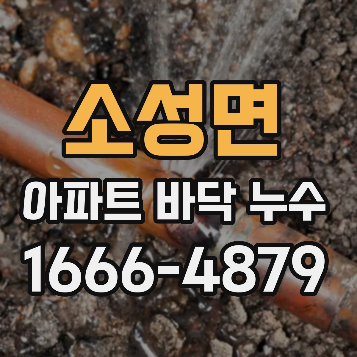 소성면 아파트 바닥 누수