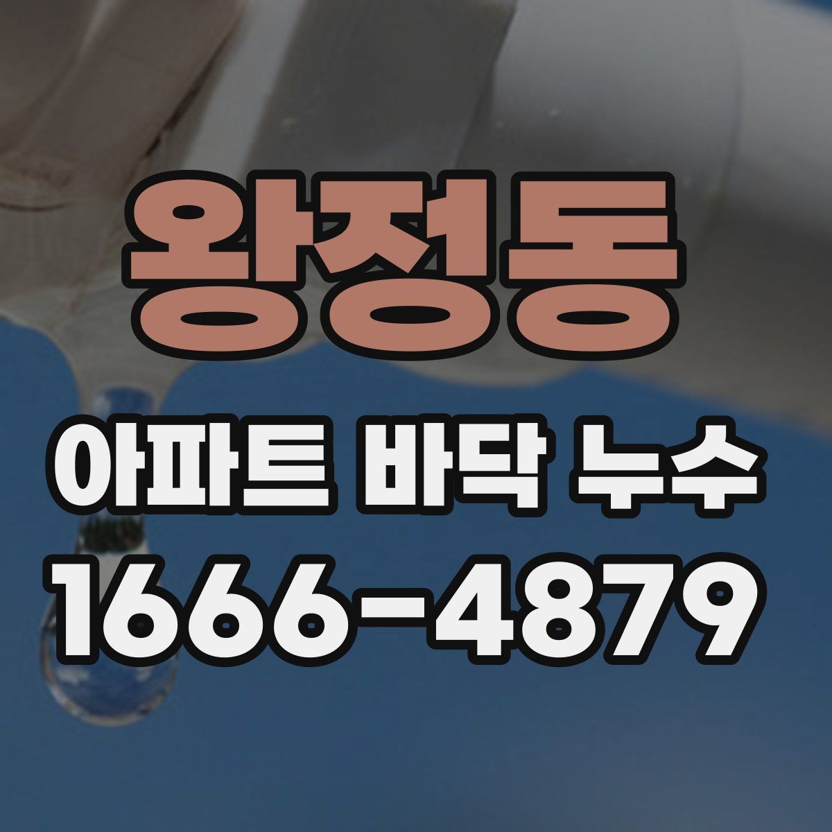 왕정동 아파트 바닥 누수