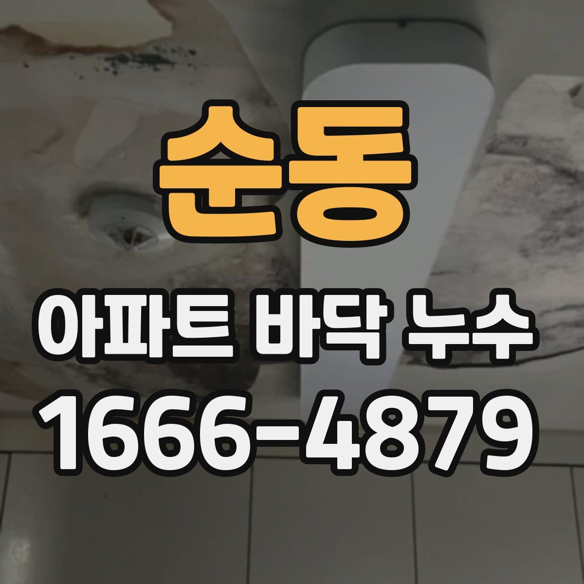순동 아파트 바닥 누수