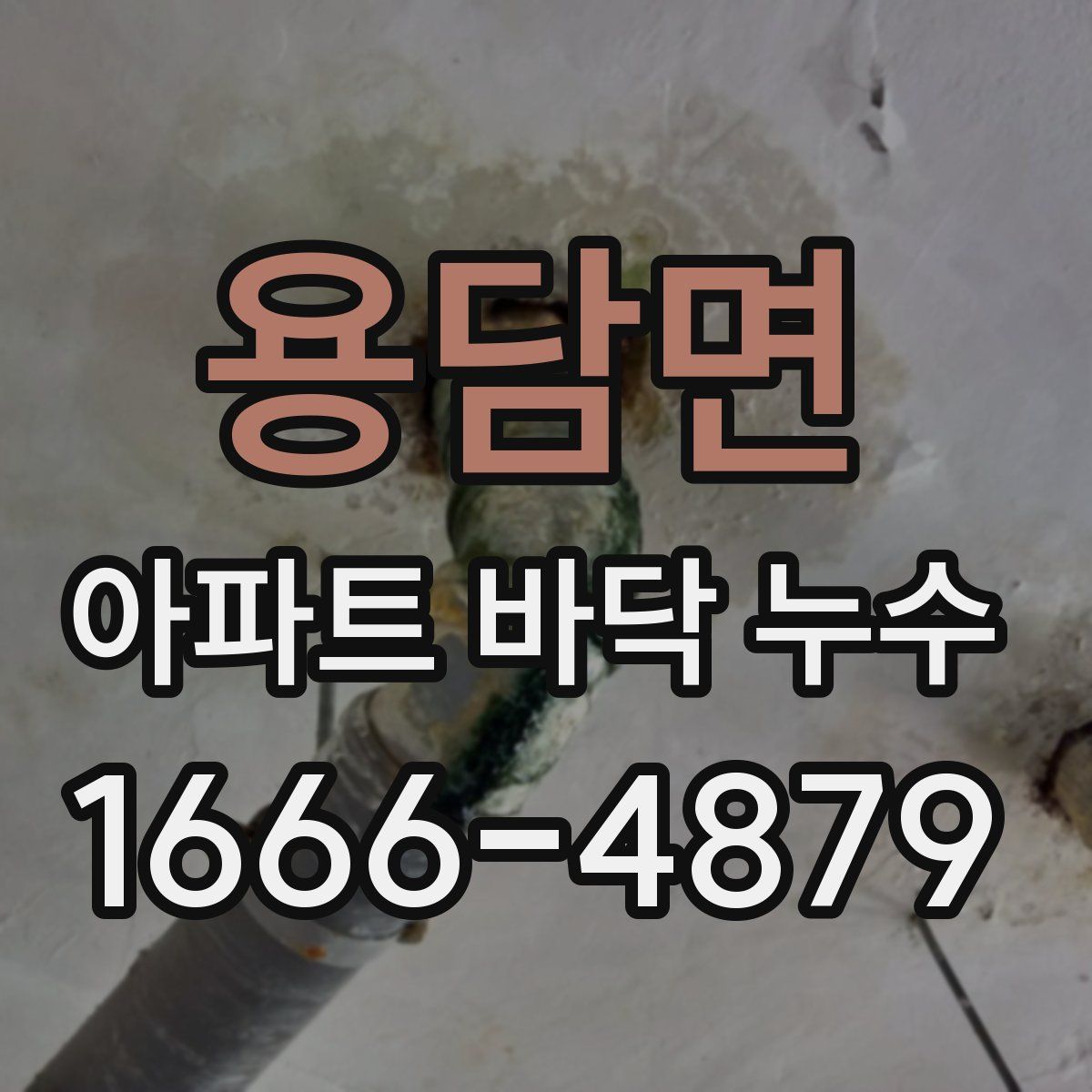 용담면 아파트 바닥 누수