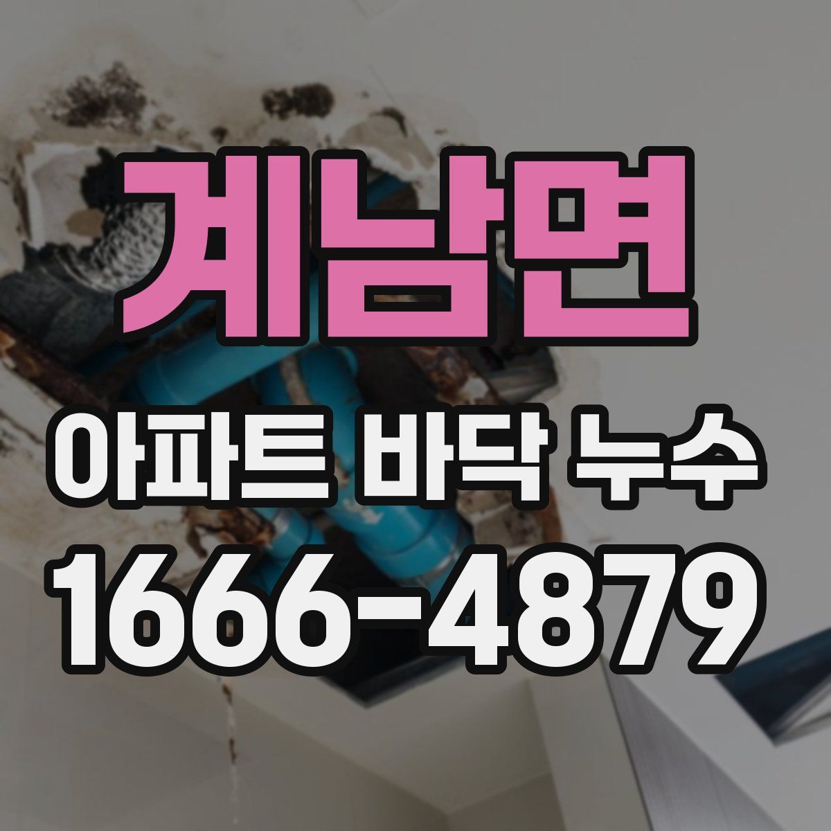 계남면 아파트 바닥 누수