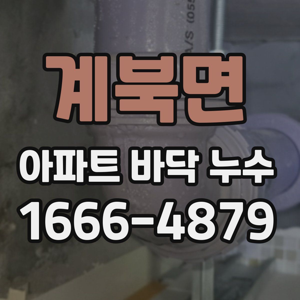 계북면 아파트 바닥 누수