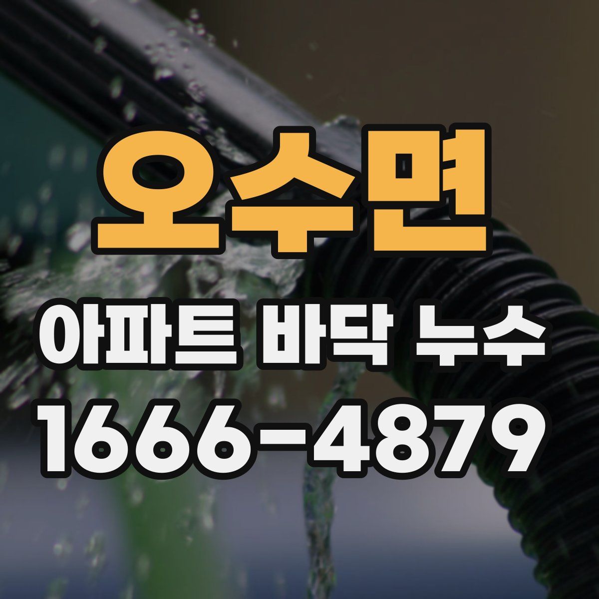 오수면 아파트 바닥 누수