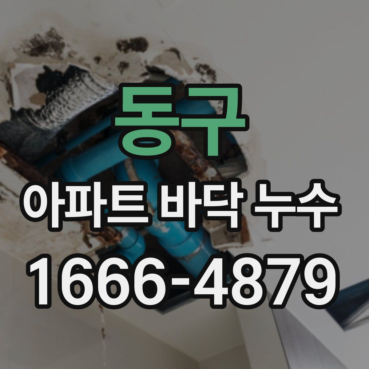 동구 아파트 바닥 누수