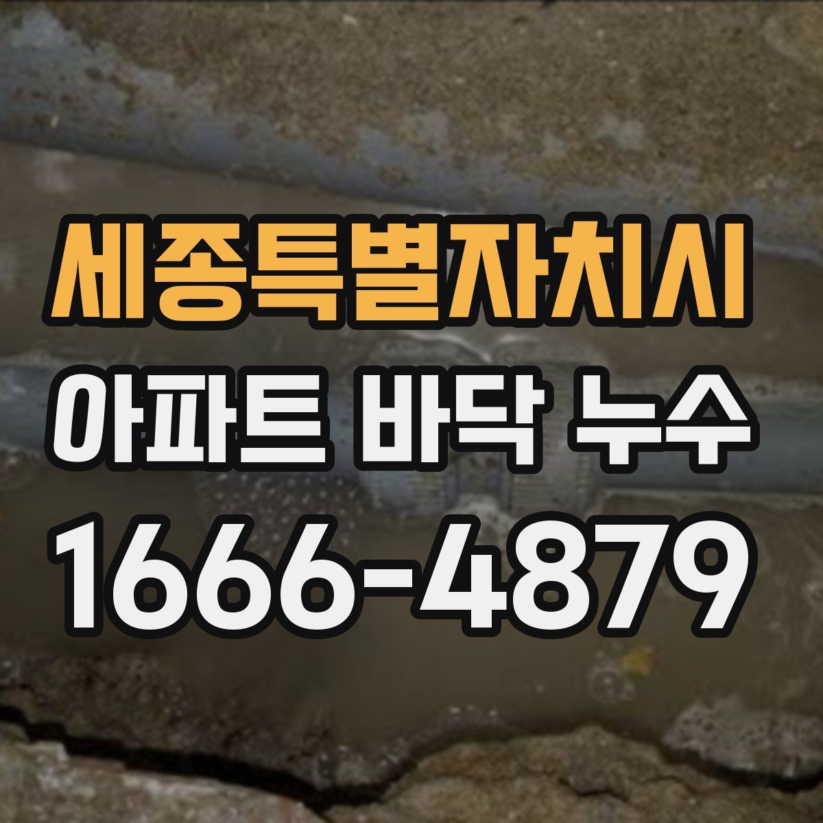 세종특별자치시 아파트 바닥 누수