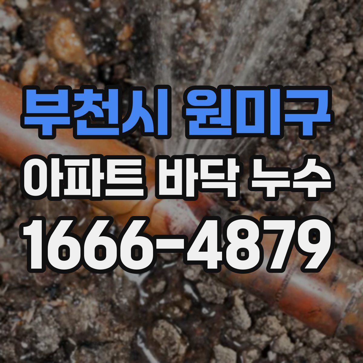 부천시 원미구 아파트 바닥 누수